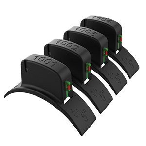 A1210-5I-PAKKET. 4 "banden druk voor ALFANO 7 - 5 inch banden (KARTING)